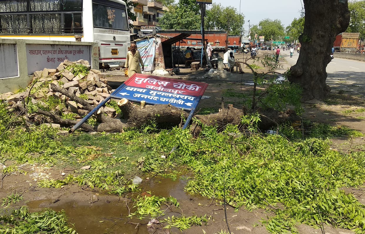Damage due to storm water, power supply stalled