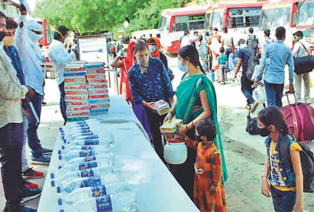Pratapgarh: 1354 workers arrived from Belha from Surat by special train, 110 workers kept in shelter home
