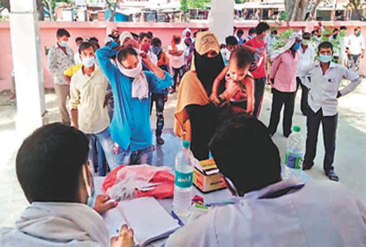Pratapgarh: 1354 workers arrived from Belha from Surat by special train, 110 workers kept in shelter home