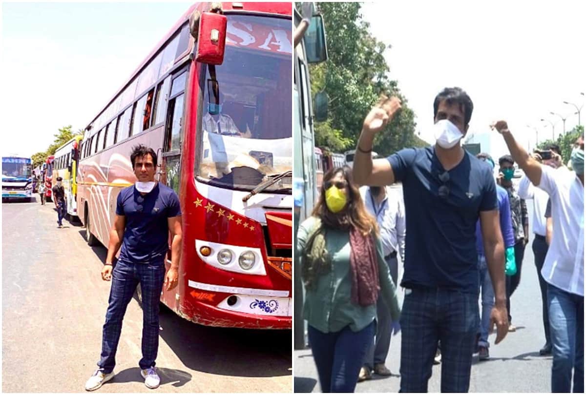 Sonu Sood Arranged Buses For Migrants Stuck in Mumbai During Lockdown