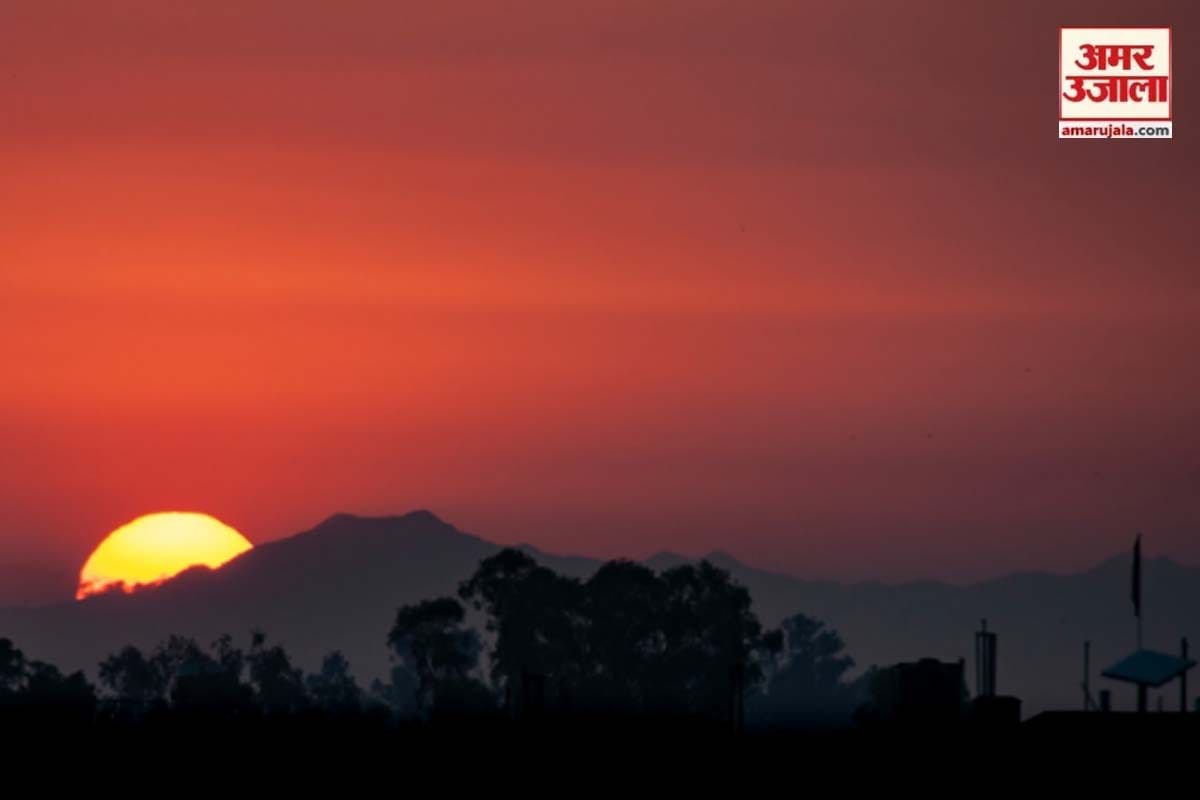 Rising sun in Amazing Pictures, Nature photography, Gangotri hills range seen clear from saharanpur