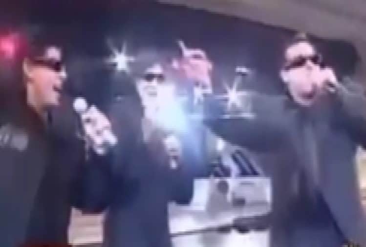 amitabh bachchan dance with shah rukh khan and salman khan here throwback video