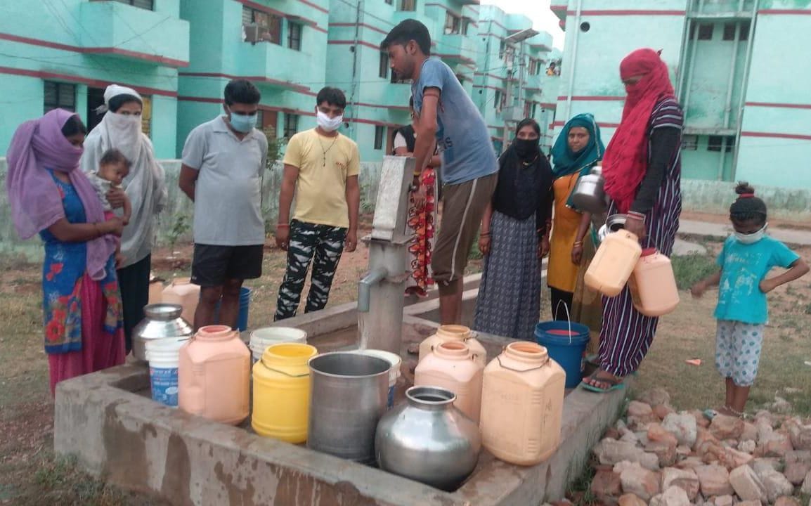 motor pump not working, water crisis in asra colony