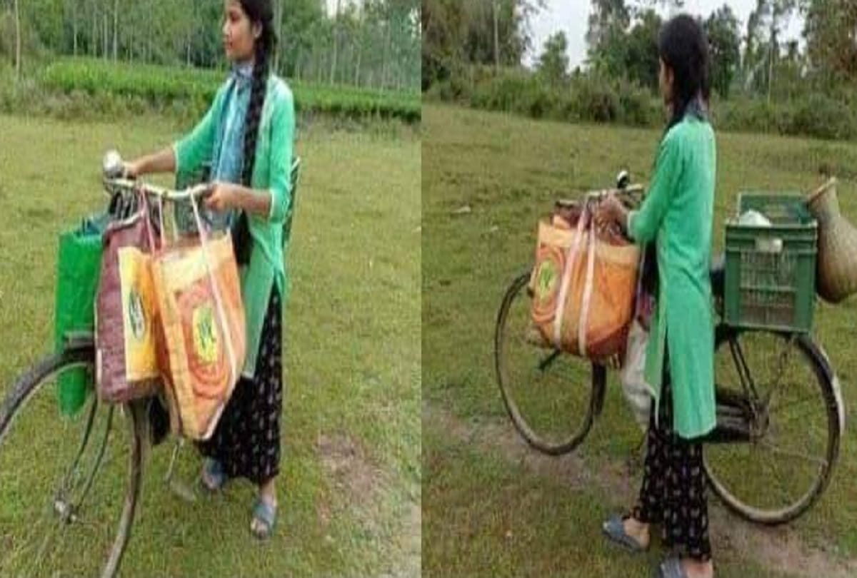 Assam Police gifts 2 wheeler to young woman who sells vegetables on bicycle
