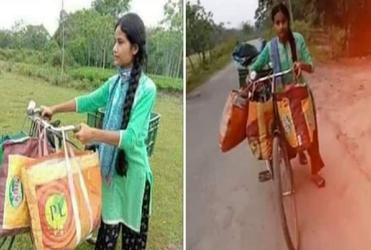 Assam Police gifts 2 wheeler to young woman who sells vegetables on bicycle
