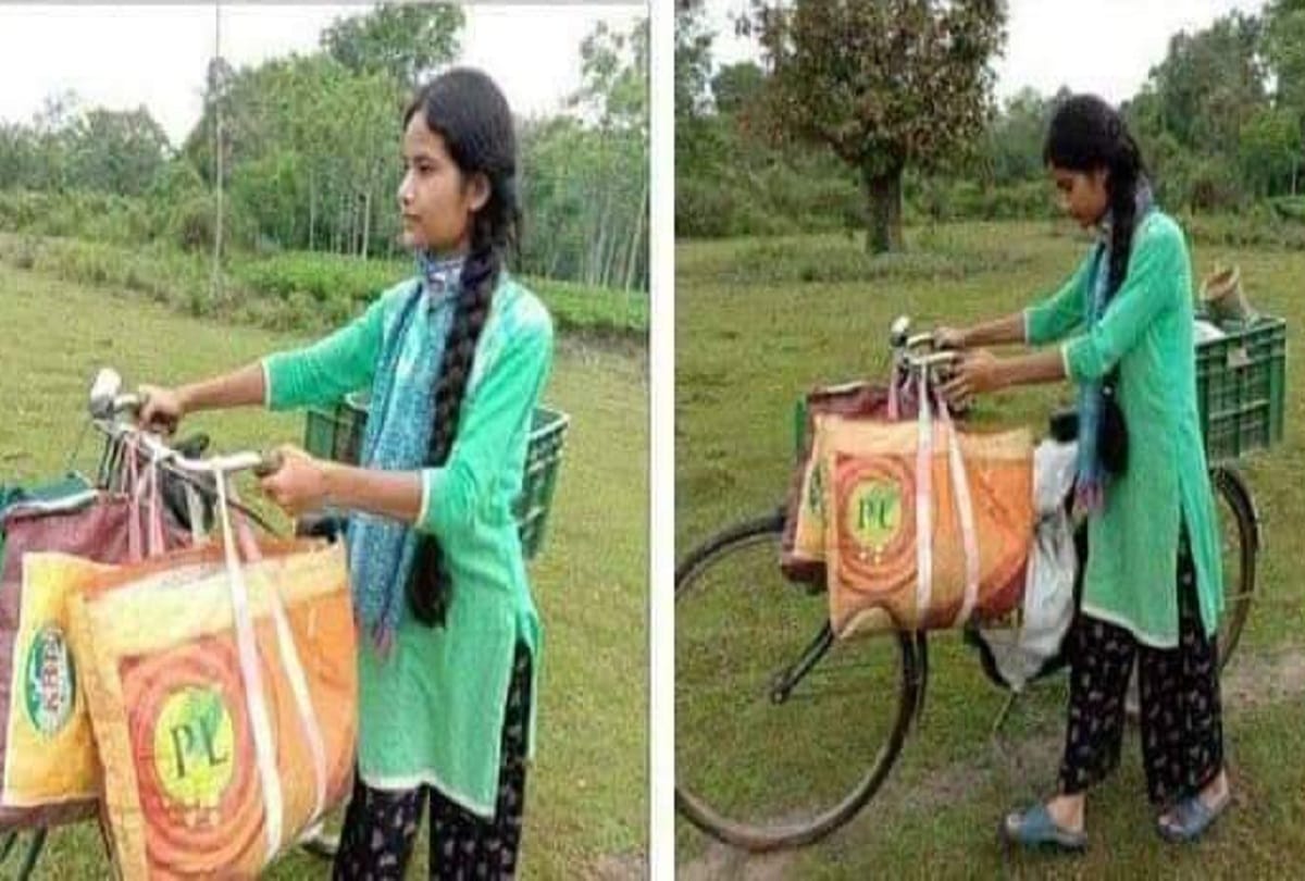 Assam Police gifts 2 wheeler to young woman who sells vegetables on bicycle