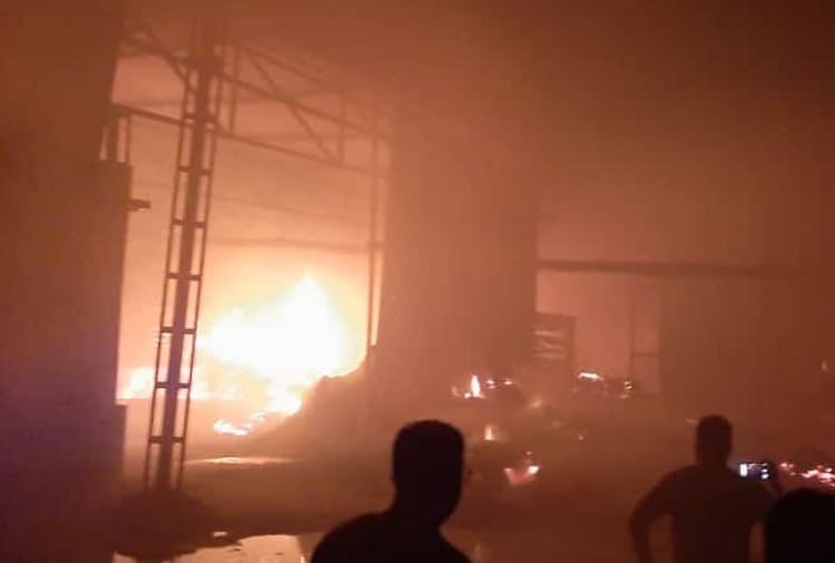 Fire Burst in Haryana Assrmbly Speaker Gian Chand Gupta Factory at Barwala of Panchkula
