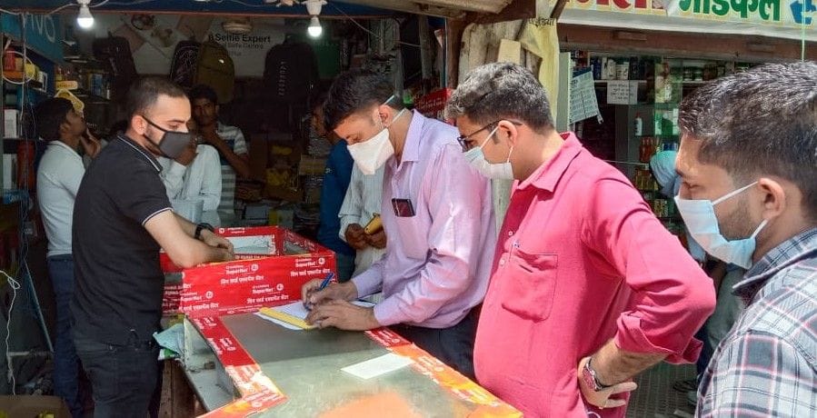 No masks, sanitizers, seven challans for lack of social distance