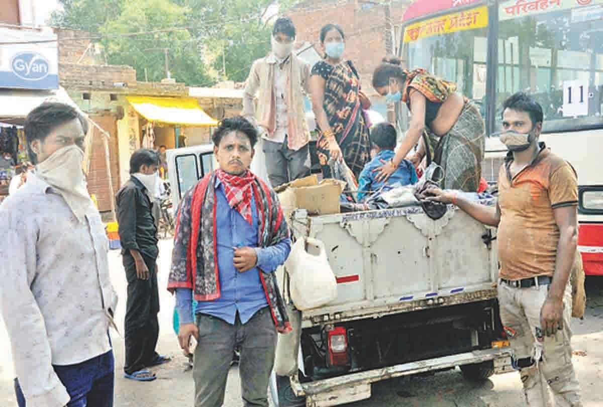 Pratapgarh: 1257 laborers arrived from Mumbai by laborers special train at dawn