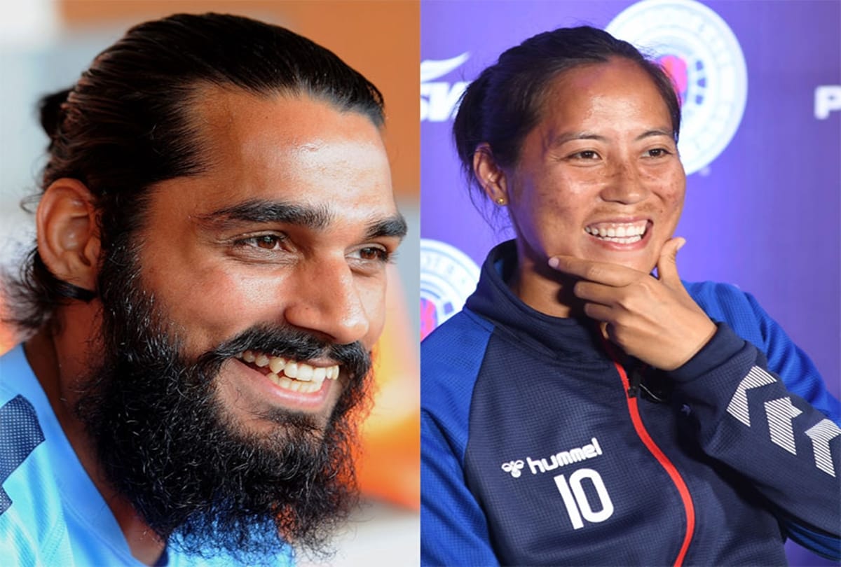 Footballer Sandesh Jhingan and Bala devi nominated for arjun award from AIFF