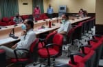 नीति आयोग और केंद्रीय विवि संघ की बैठक मे भाग लेती कुलपति प्रो. अन्नपूर्णा नौटियाल व अन्य शिक्षक