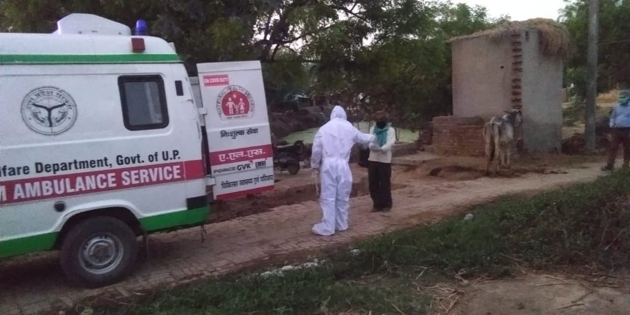 a old man become postive case returned to ahmdanad