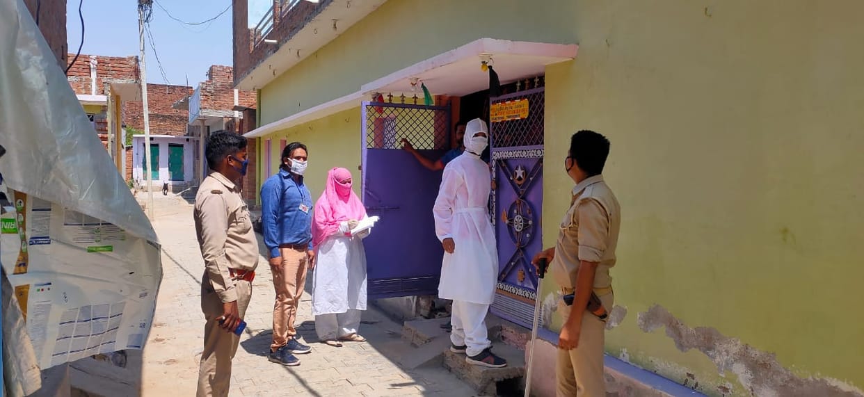 Survey team did work under police guard