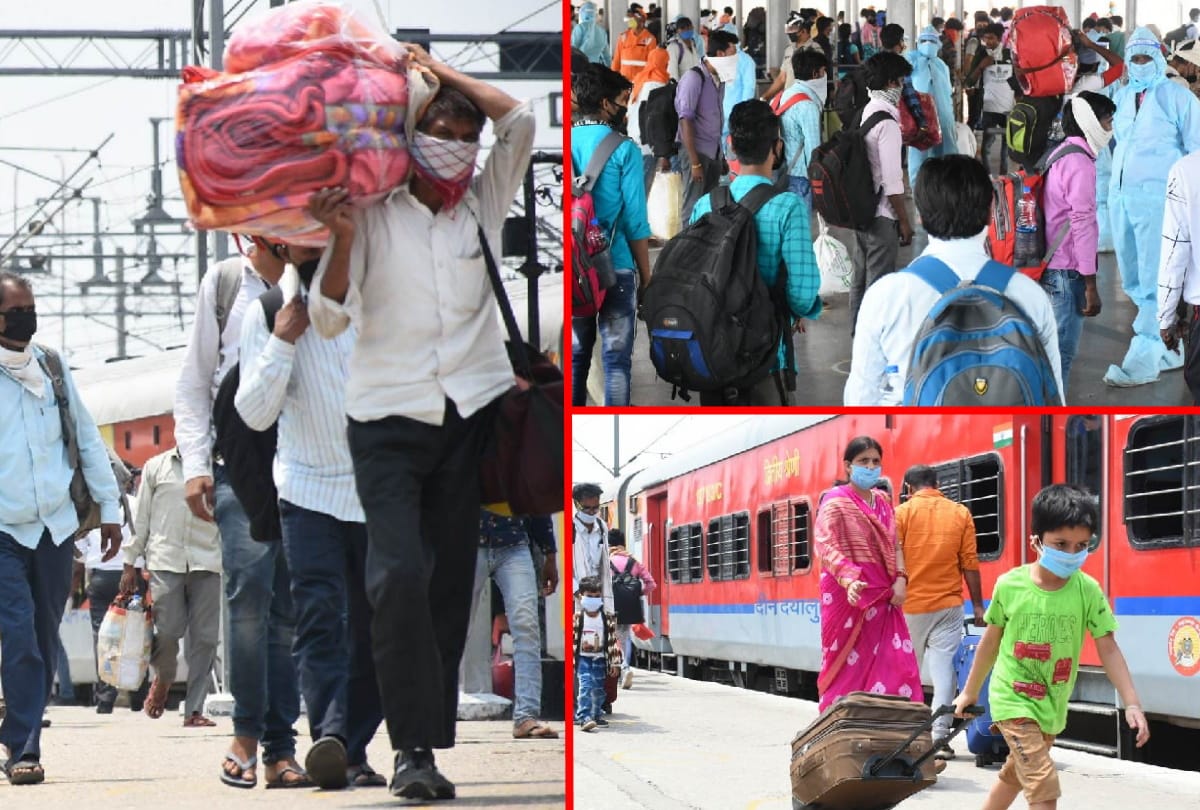 labour special train reached Gorakhpur with thousands of passengers in Gorakhpur