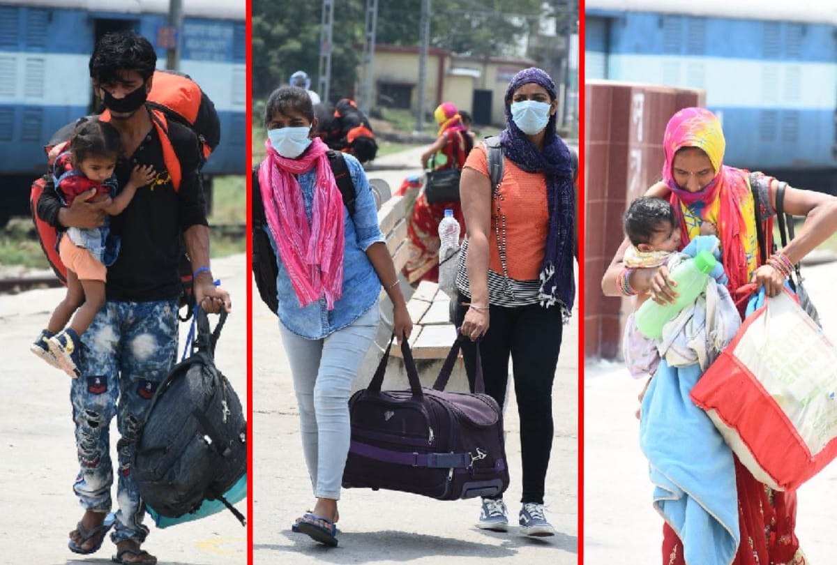 labour special train reached Gorakhpur with thousands of passengers in Gorakhpur