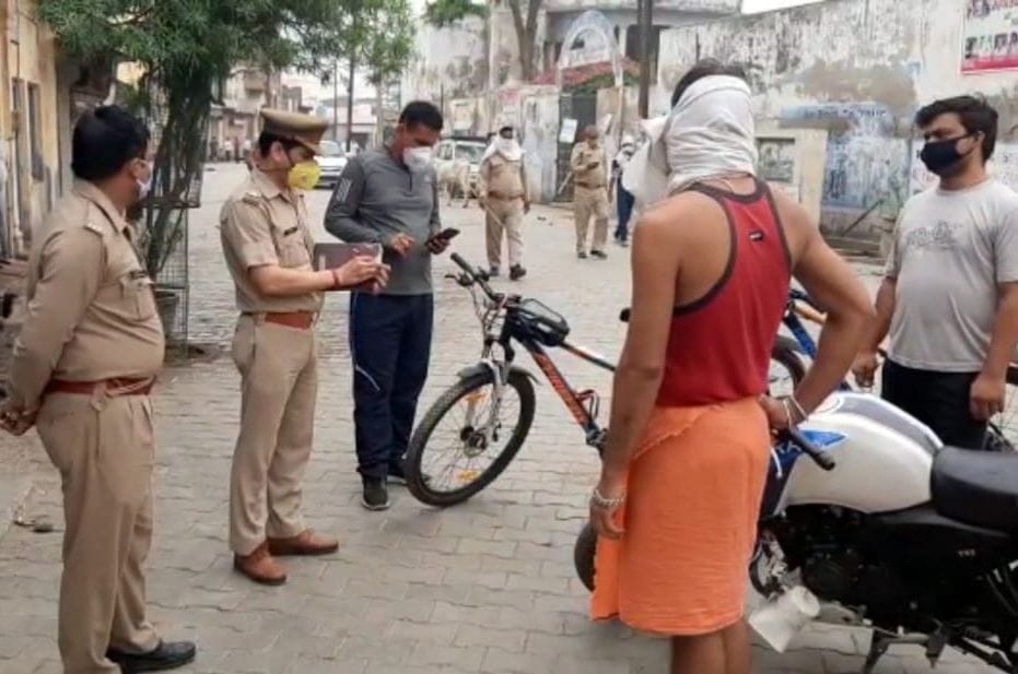 burning, body, crime, police, vrindavan, mathura