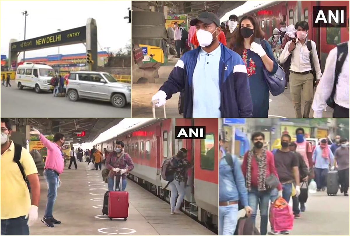 Coronavirus lockdown First passenger Special train arrived at New Delhi railway station