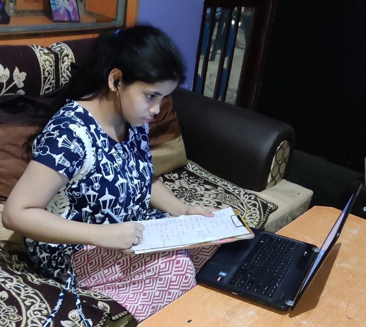Online education is given by Nihar meera and SJD school.