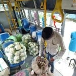 सीटीयू बस में फल और सब्जियां
