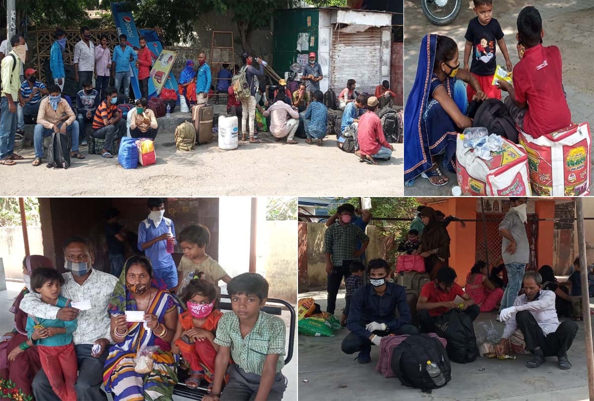 1517 people reached kannauj by Shramik Express