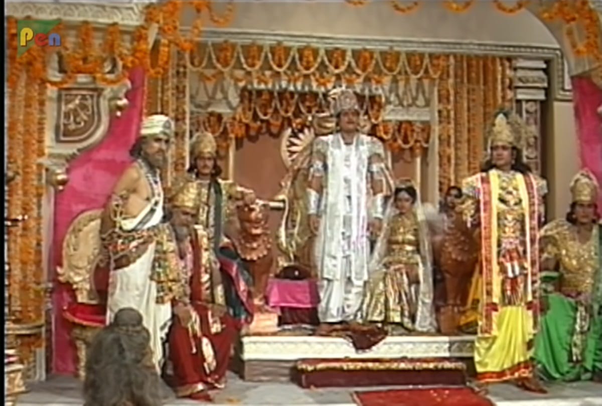 Mahabharat last episode On DD Bharti yudhister become king of hastinapur