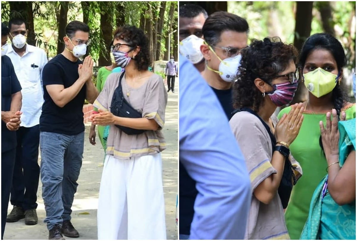 Aamir Khan Attends assistant Amos Paul Last Rites With Wife Kiran Rao
