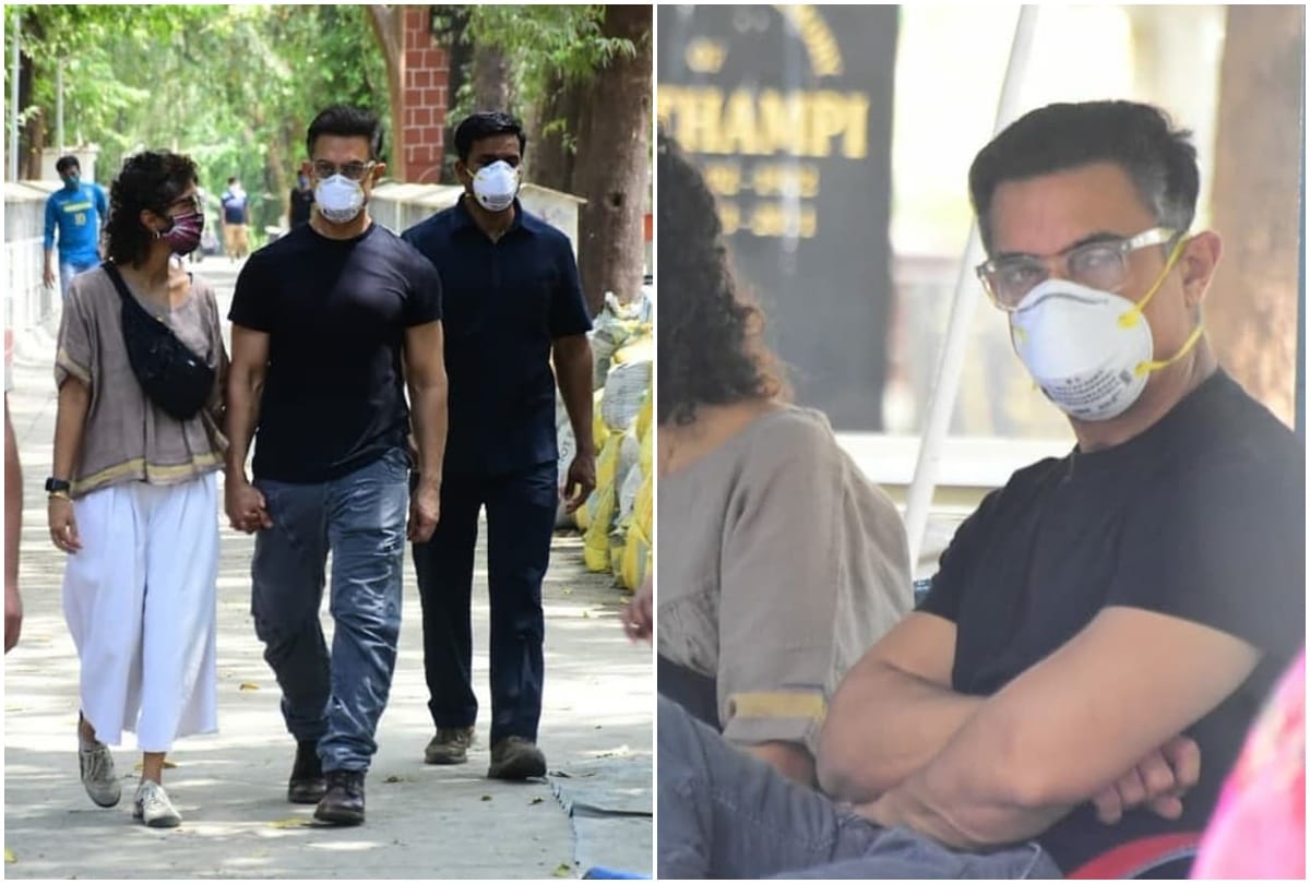 Aamir Khan Attends assistant Amos Paul Last Rites With Wife Kiran Rao