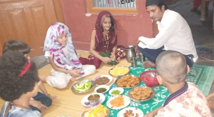 Iftar took place amidst social distancing