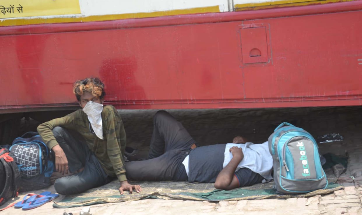 Workers from Haryana continue to walk