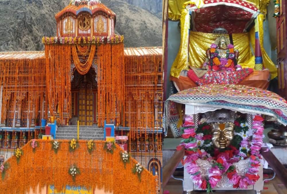 Char dham yatra 2020:Badrinath dham Decorated with 10 quintal Flowers before Portal Open