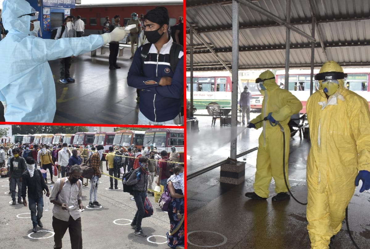 Four workers specials train carrying 4422 passengers in Gorakhpur during Lockdown
