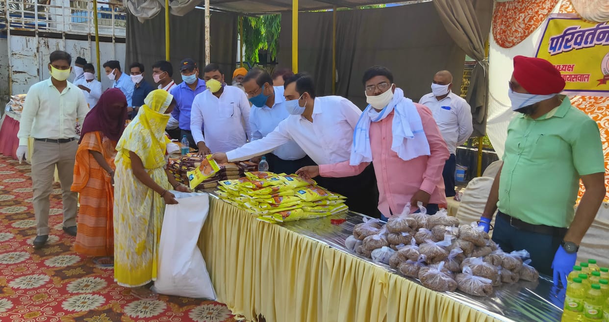 Iftar material distributed among the needy