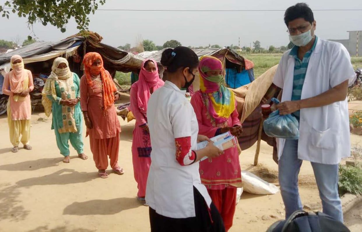 Ration kit distributed to 24 families