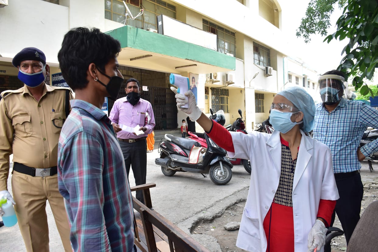 The second day in Haldwani caused a panic when a corona patient was found