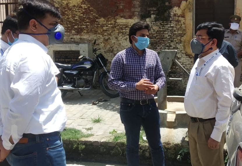 Nodal officer inspected the hotspot