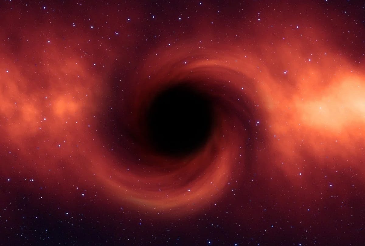 Astronomers show first image of a black hole magnetic fields