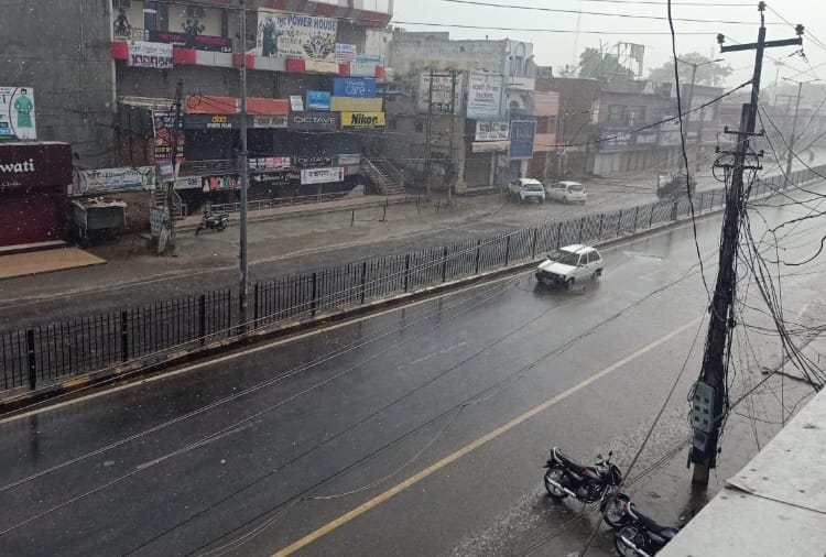 Rain, thunderstorm and hailstorm in many districts of Haryana