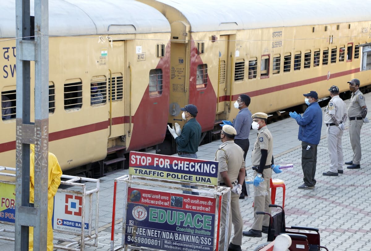1486 himachali reached una by train stranded in Lockdown in Goa