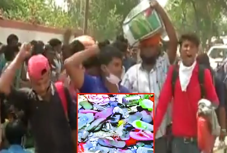 Migrant laborers protest in many places of Punjab