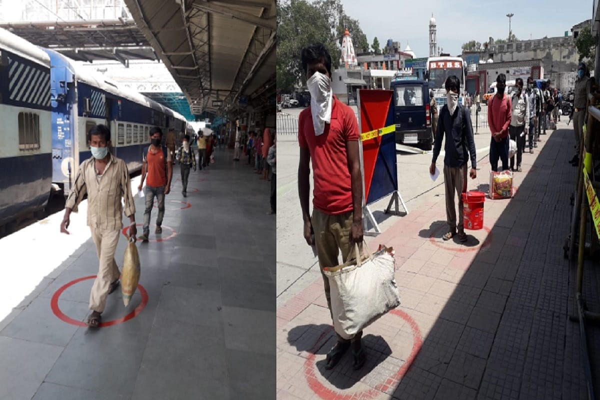 Saharanpur, Uttar Pradesh Lockdown Latest News Update Today, Special trains have gone with laborers from the railway station in Saharanpur