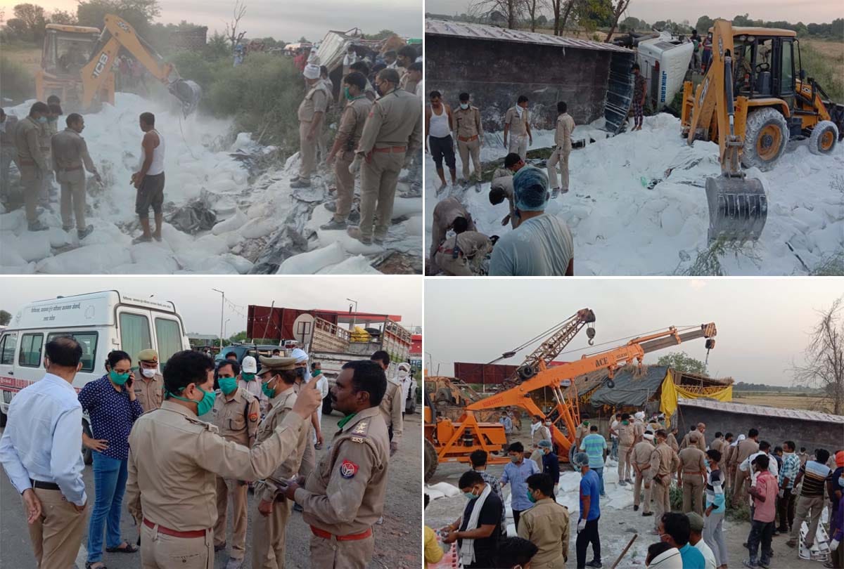 Auraiya accident: Rajasthan police sent migrant laborers sitting in trolley