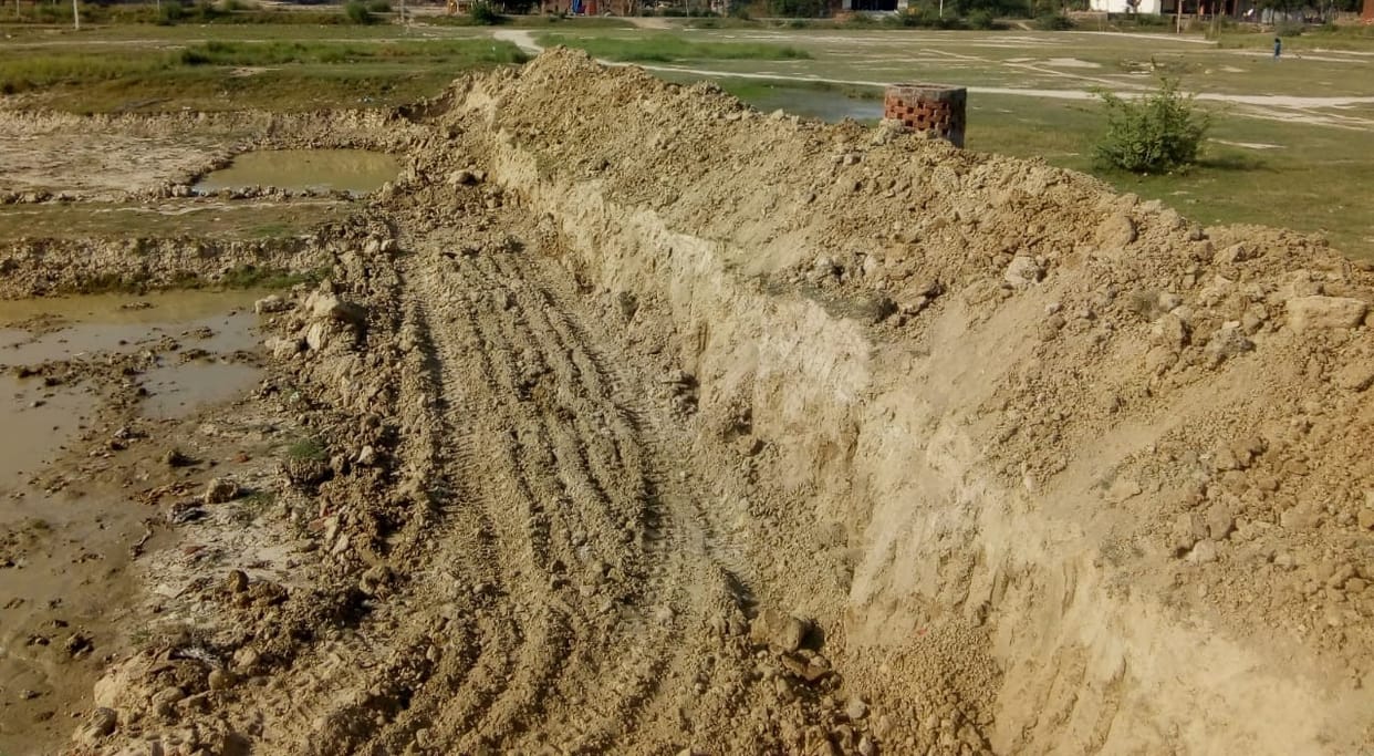 Work done from JCB instead of laborers