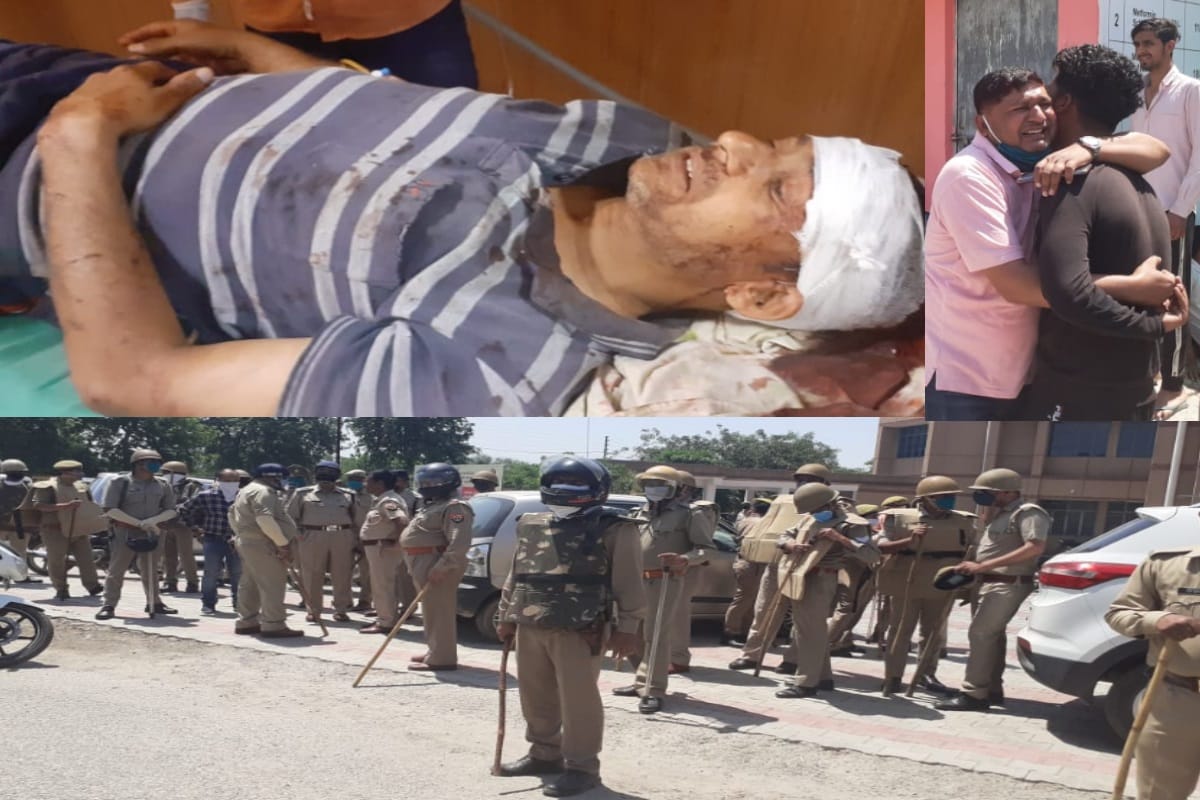 The many peoples has attacked on gram pradhan house and one died and two brothers injured by shot at Baghpat city