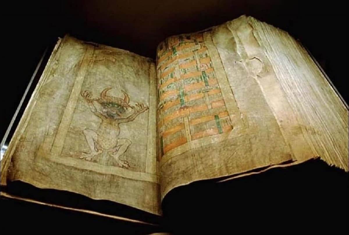 The Devils Bible or Codex Gigas written in only one night by mysterious writer