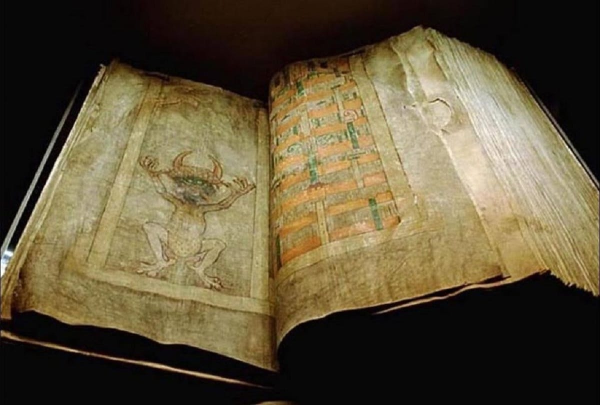 The Devils Bible or Codex Gigas written in only one night by mysterious writer