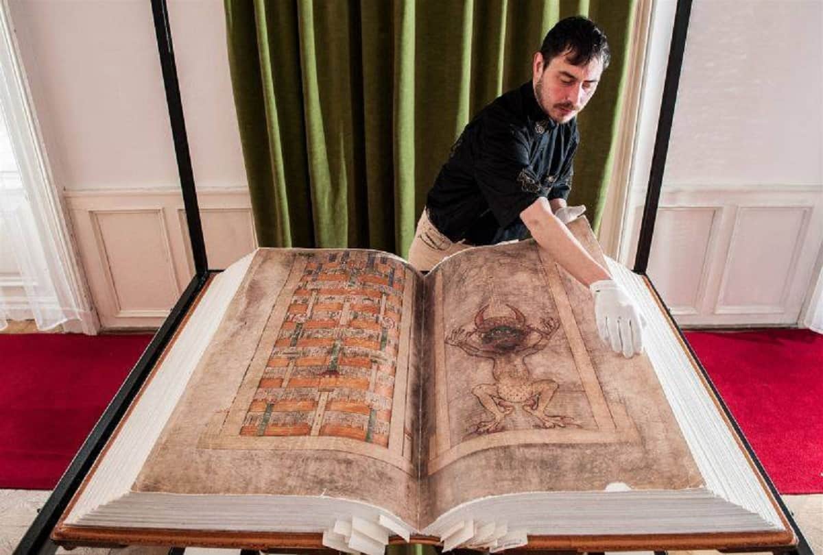 The Devils Bible or Codex Gigas written in only one night by mysterious writer