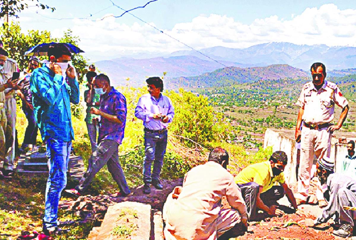 Nephew murdered for goat in rajouri jammu, police removed body from grave and sent for investigation