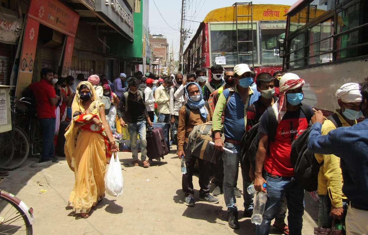 4659 migrant workers arrived in the district in one day