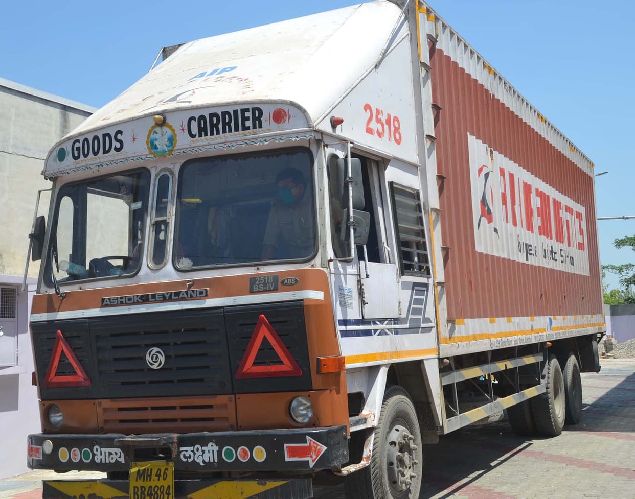 Driver brought 78 workers sitting in container