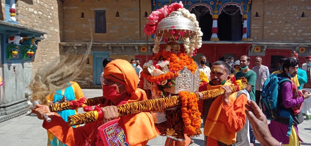 uttarakhand panch kedar : lord rudranath doli departure for himalaya